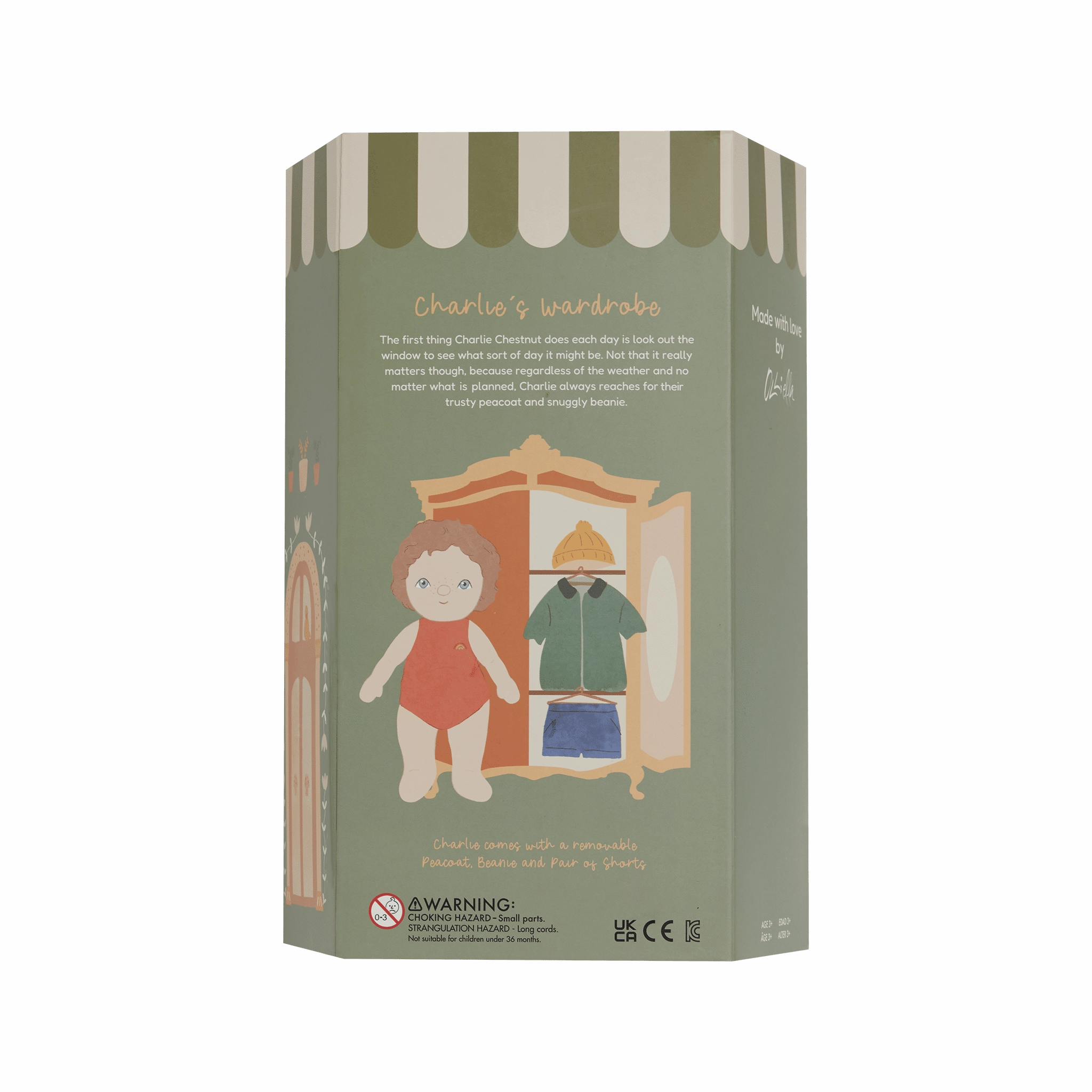 Olli Ella Dress Me Dinky - Charlie Chestnut - Green