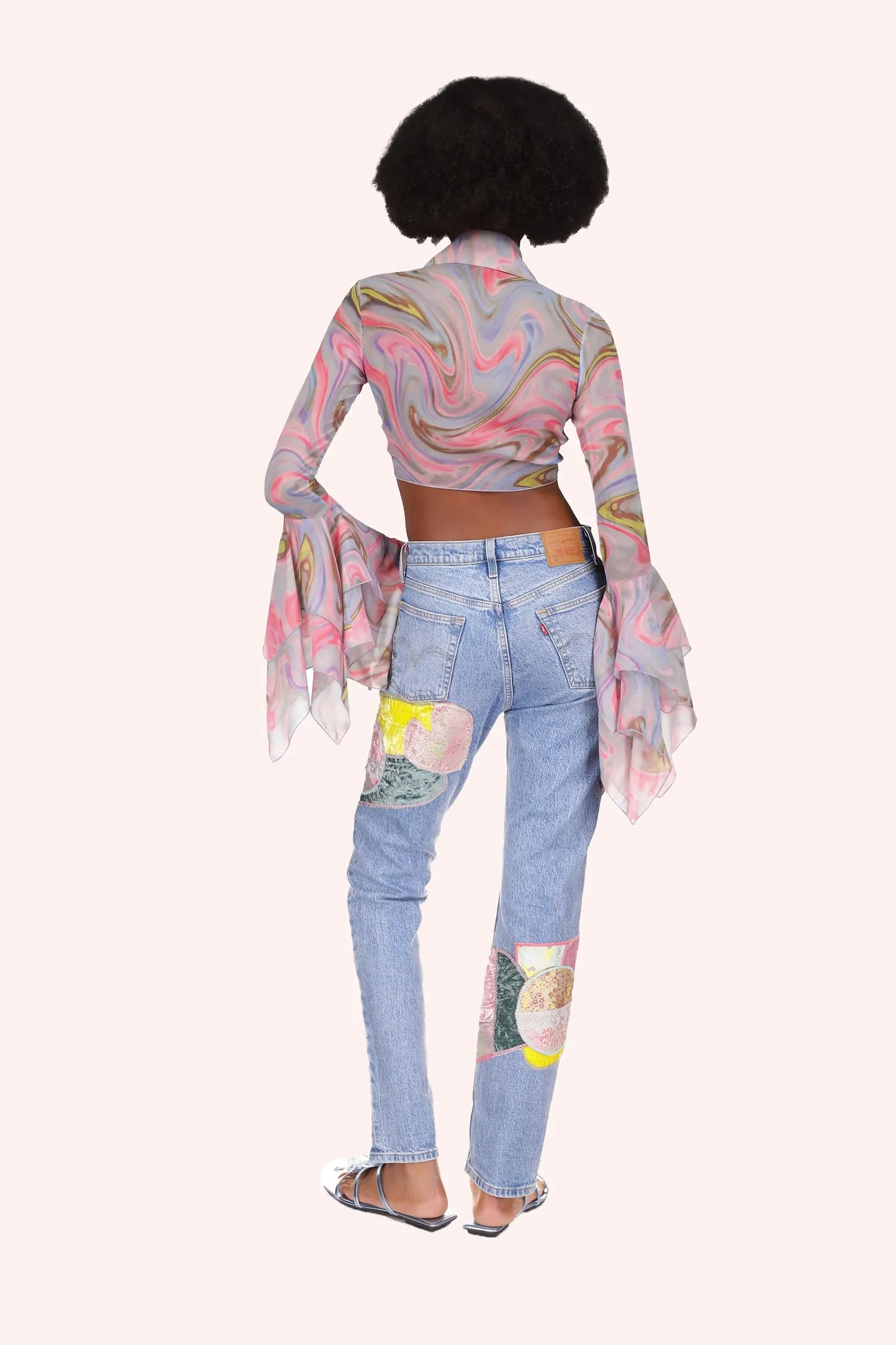 ONLINE EXCLUSIVE: Arabesque Chiffon Tie Top