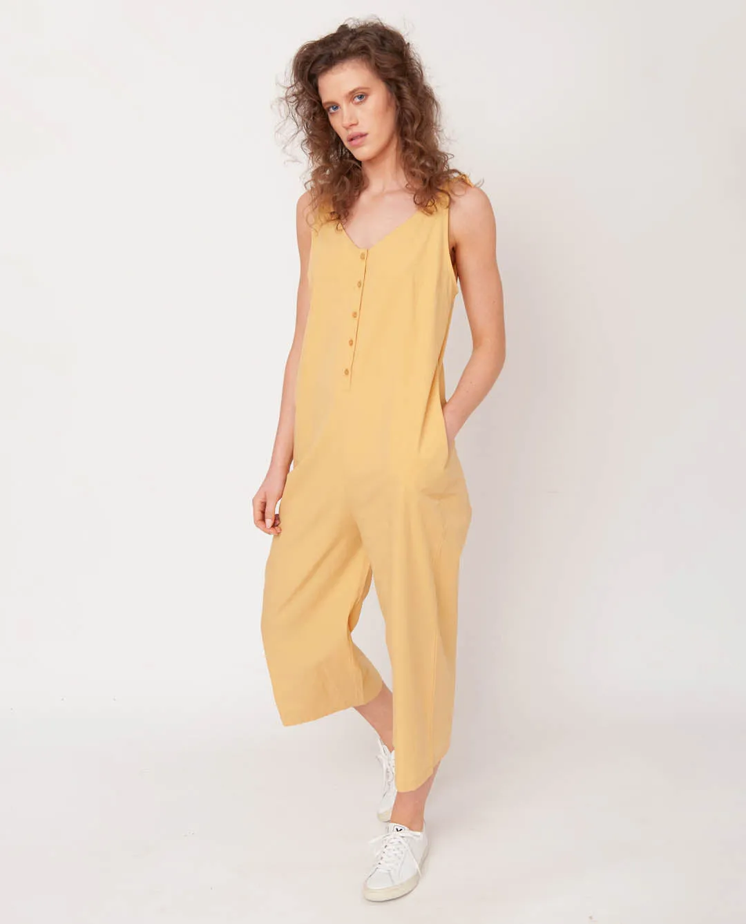 Penelope Organic Jumpsuit In Honey
