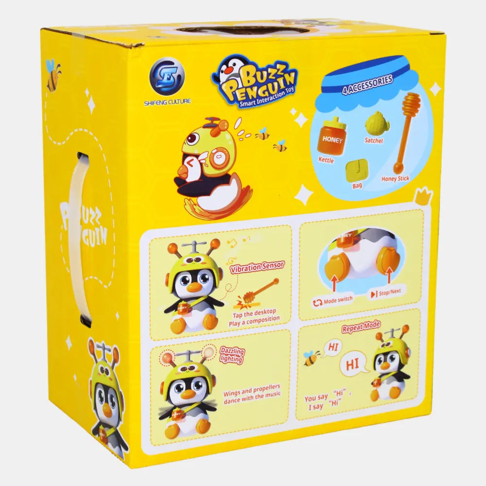 Penguin Buzzing Musical Toy  Smart Early Learning Fun for Kids
