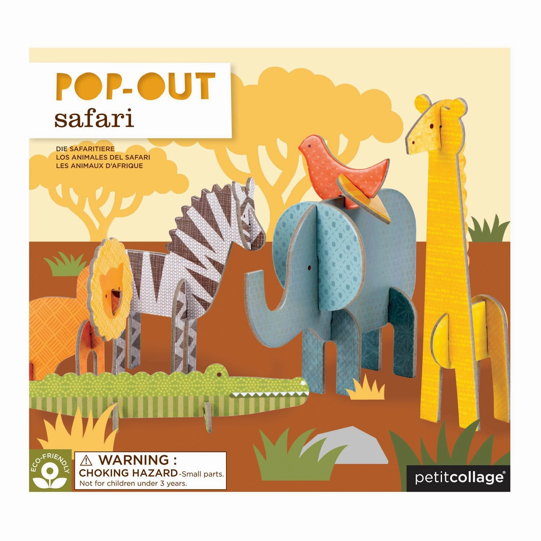 Petit Collage Pop-Out - Safari
