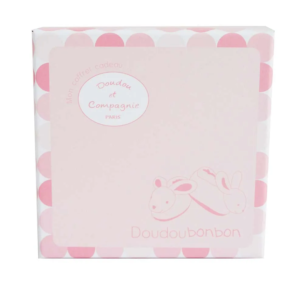 Pink Bunny Booties With Rattle