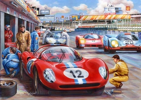 Pit Stop - BIG 500 Piece Jigsaw Puzzle