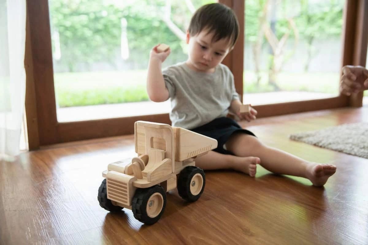Plantoys Wooden Dump Truck