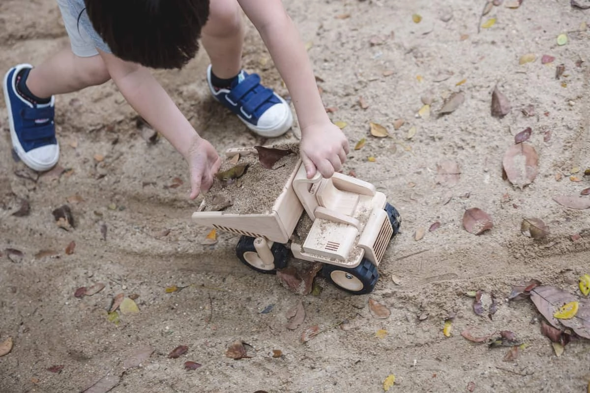 Plantoys Wooden Dump Truck