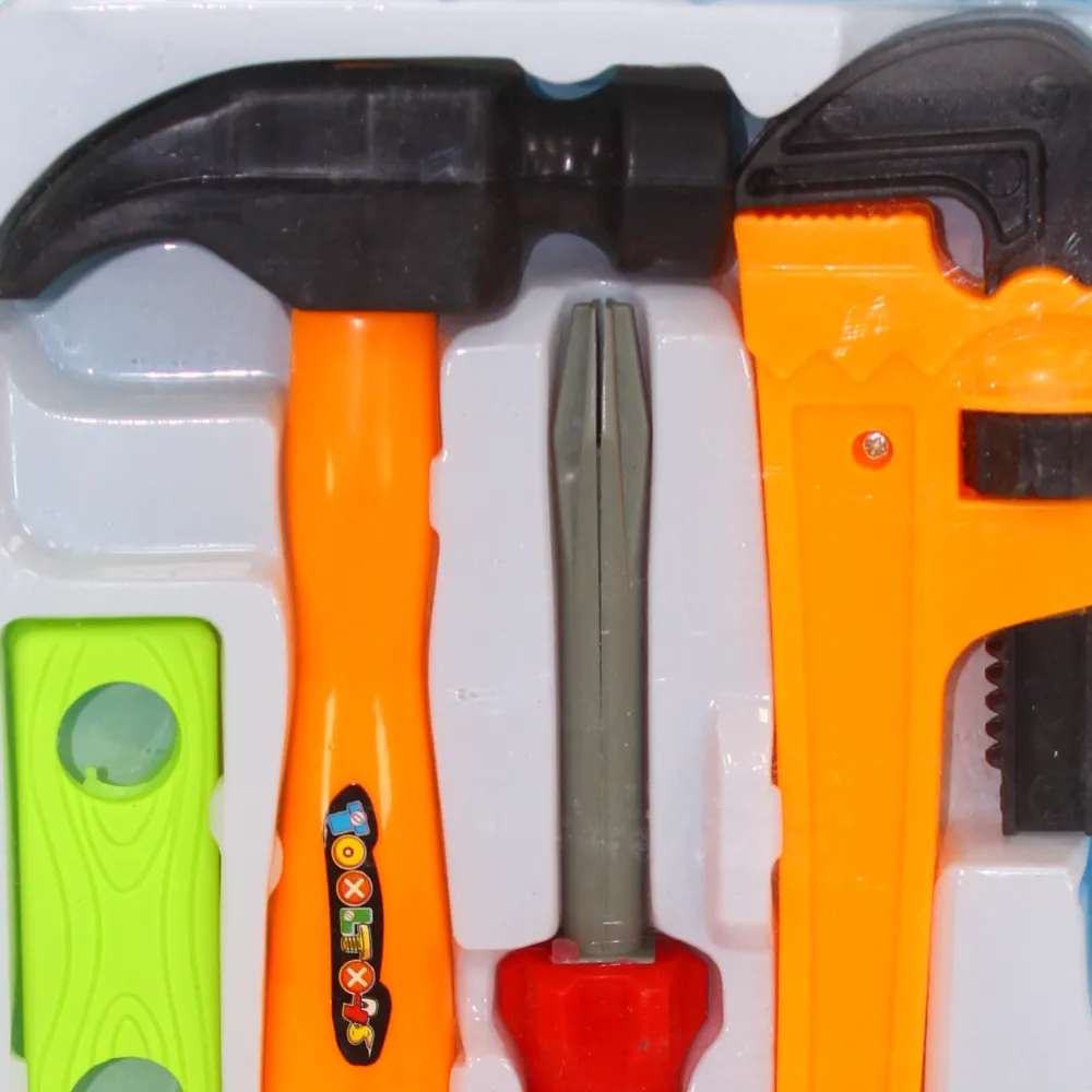 Plastic Tools Pretend Play Set  Multicolor