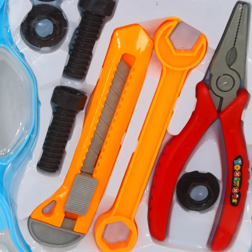 Plastic Tools Pretend Play Set  Multicolor