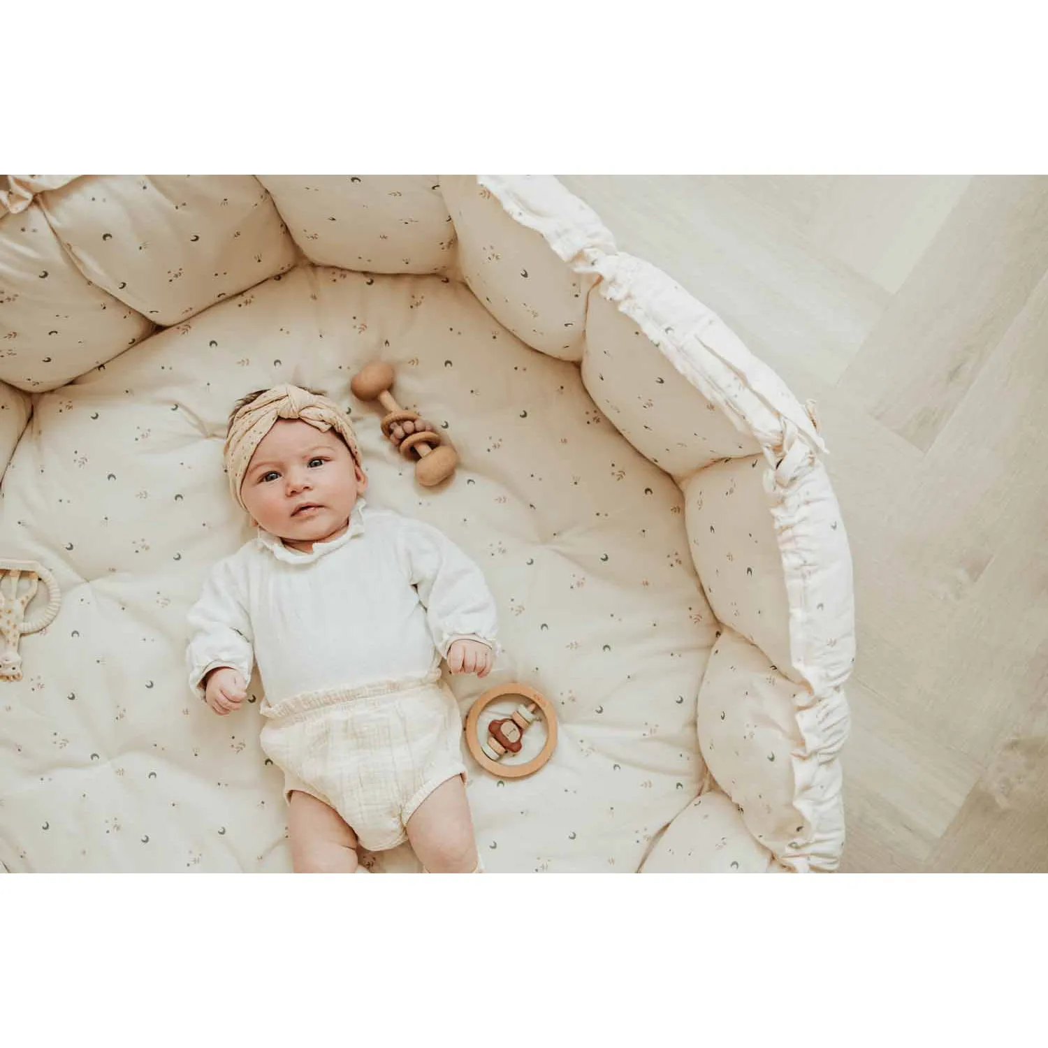 Play&Go Bloom Organic Baby Mat - Moon - 130cm