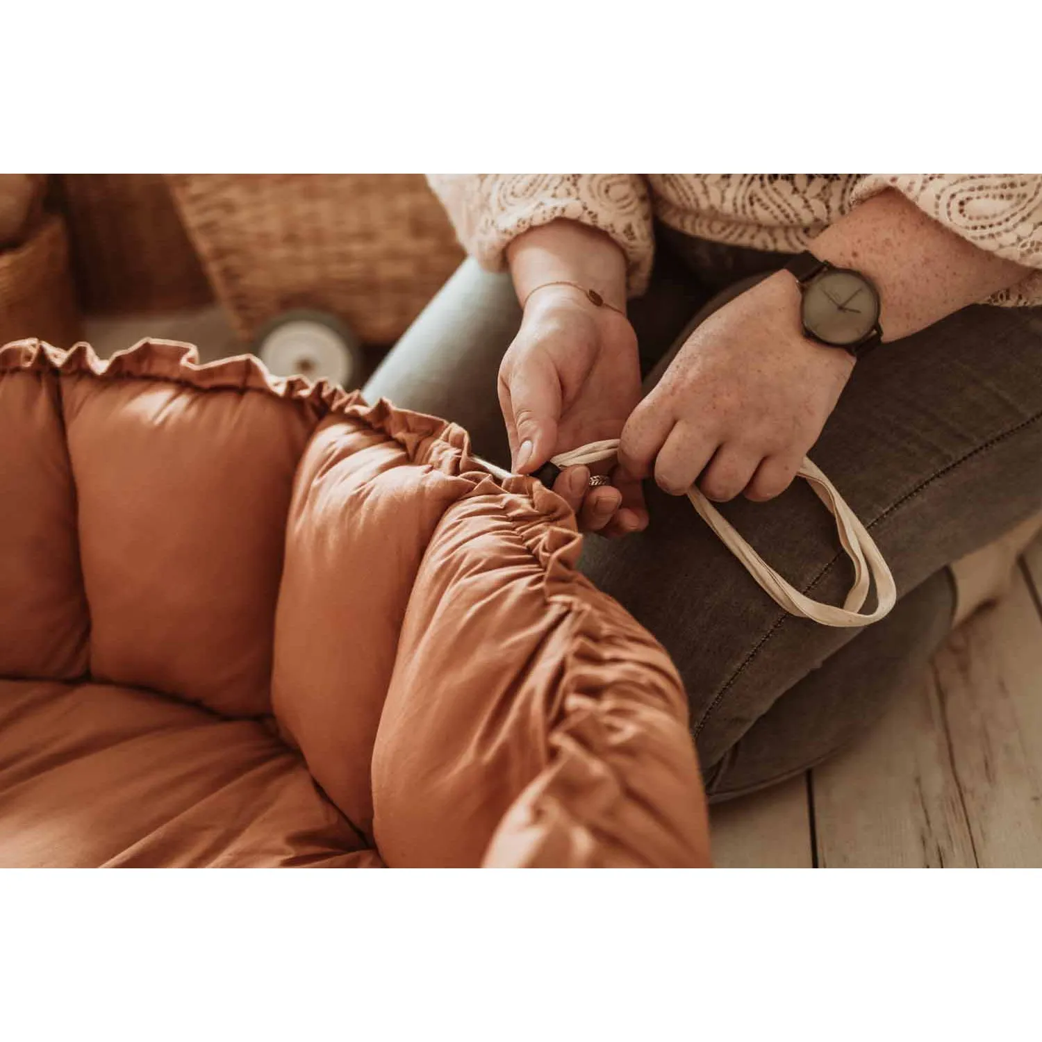 Play&Go Bloom Organic Baby Mat - Tawny Brown - 130cm