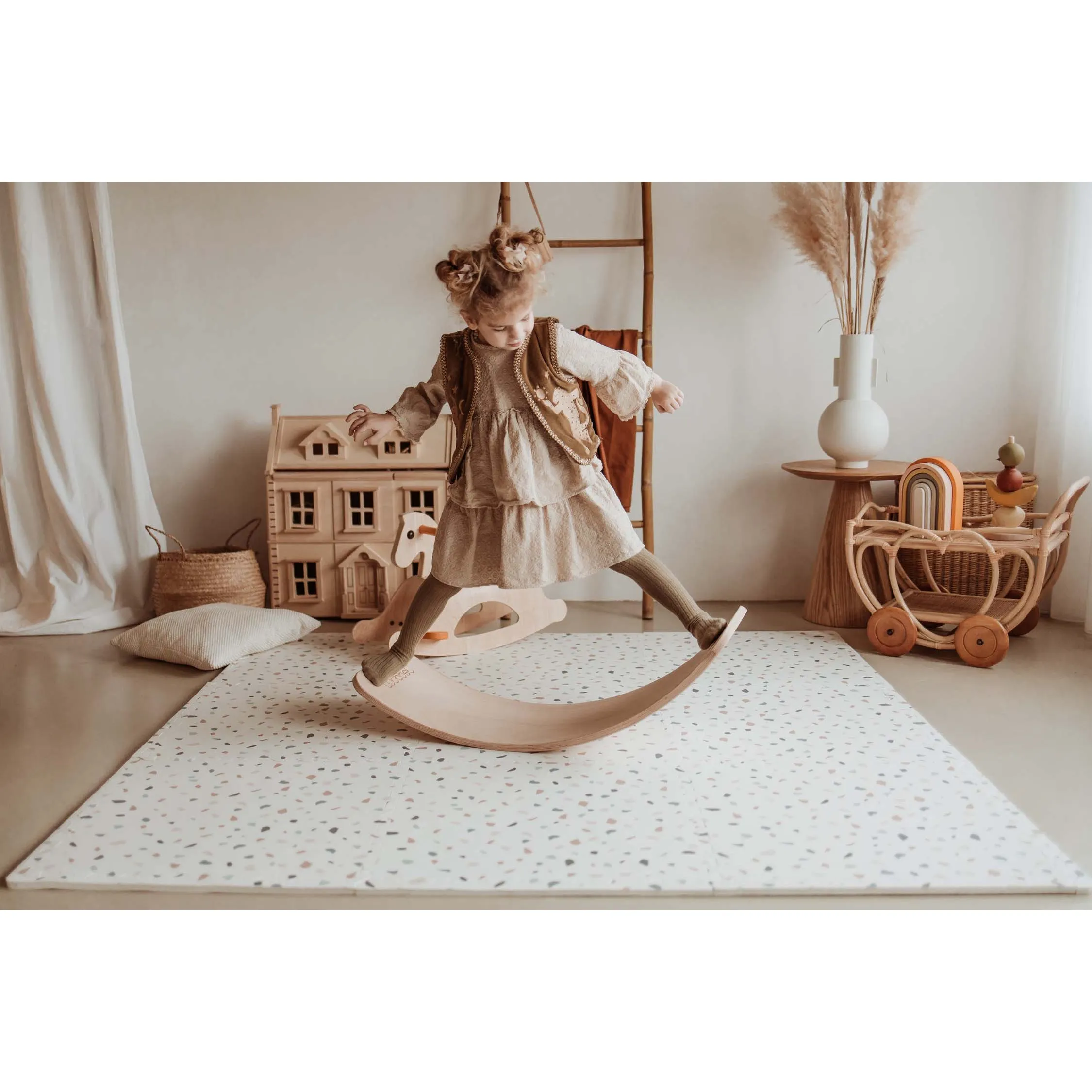 Play&Go EEVAA 3-in-1 Reversible Puzzle Playmat - Alphabet - 180x180cm