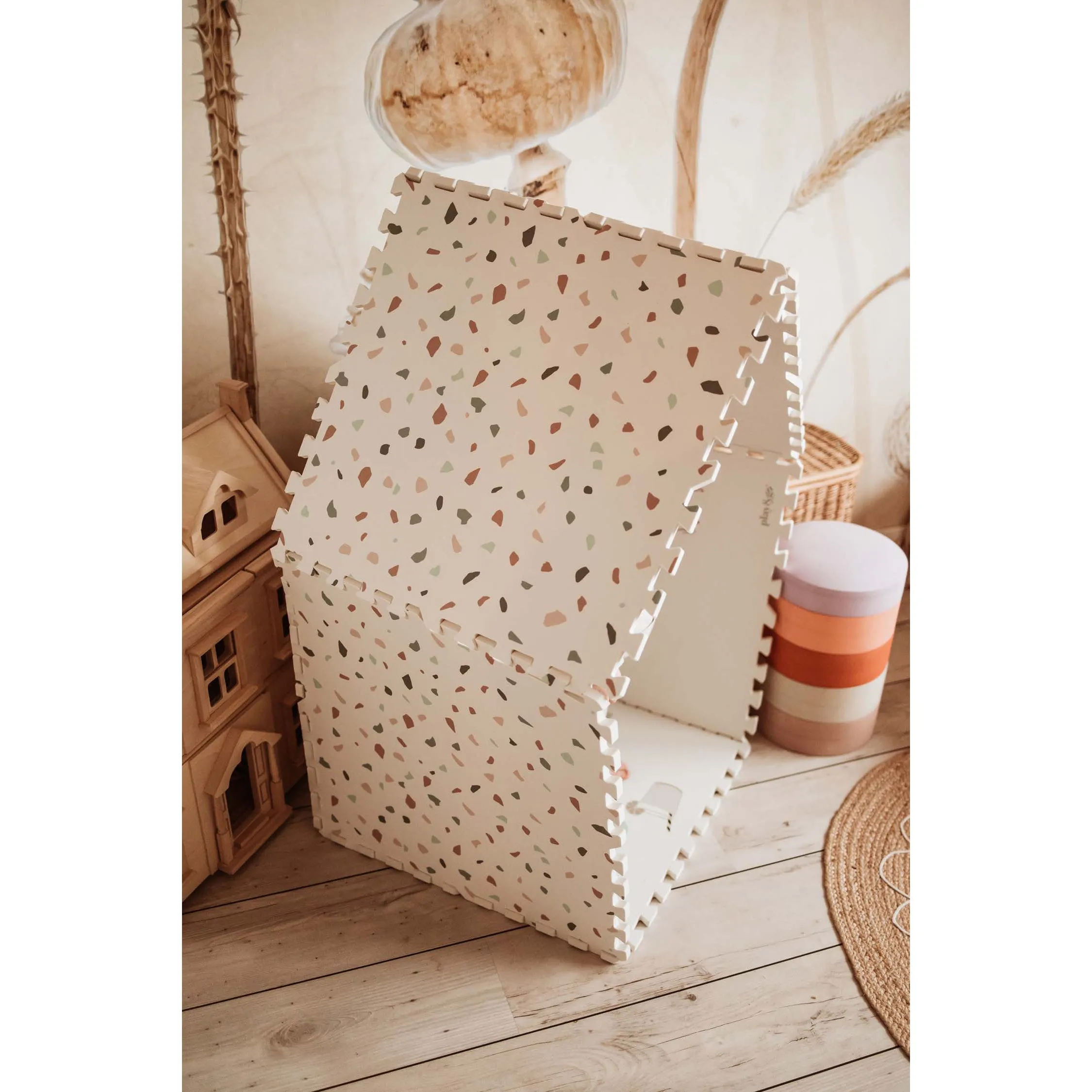 Play&Go EEVAA 3-in-1 Reversible Puzzle Playmat - Alphabet - 180x180cm