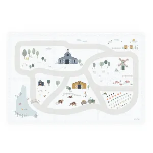 Play&Go EEVAA 3-in-1 Reversible Puzzle Playmat - Farm - 120x180cm