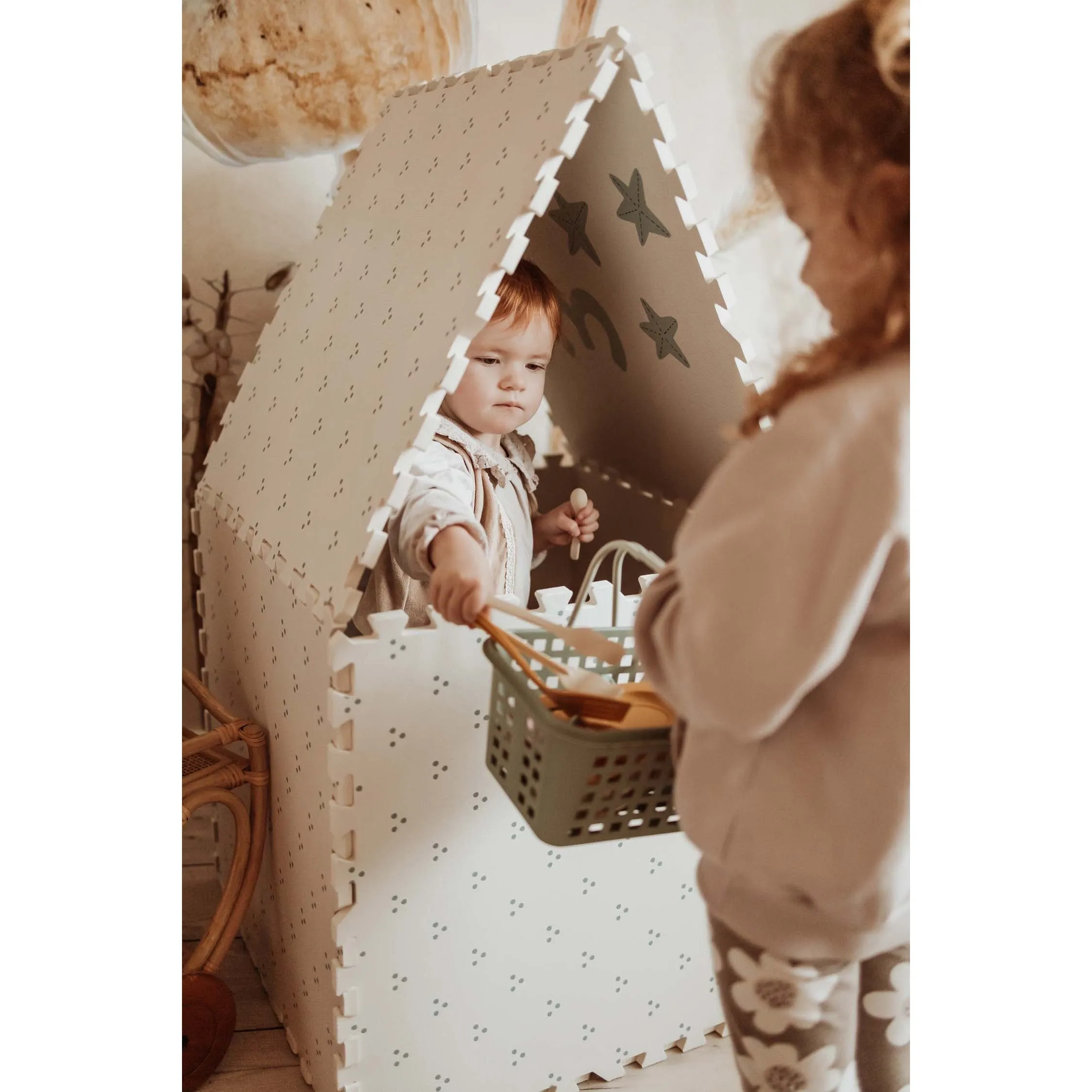 Play&Go EEVAA 3-in-1 Reversible Puzzle Playmat - Numbers - 180x180cm
