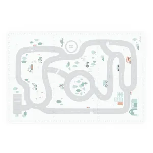 Play&Go EEVAA 3-in-1 Reversible Puzzle Playmat - Road Map - 120x180cm