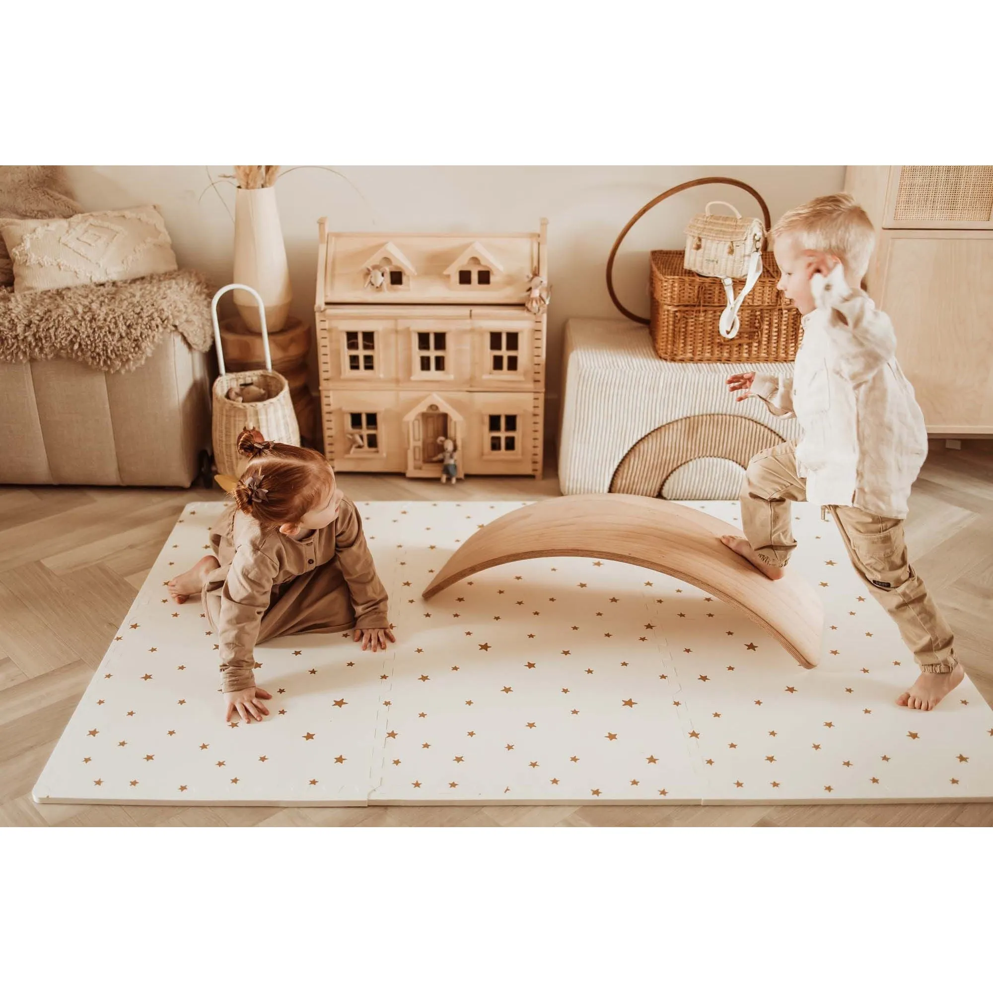 Play&Go EEVAA 3-in-1 Reversible Puzzle Playmat - Tree House - 120x180cm