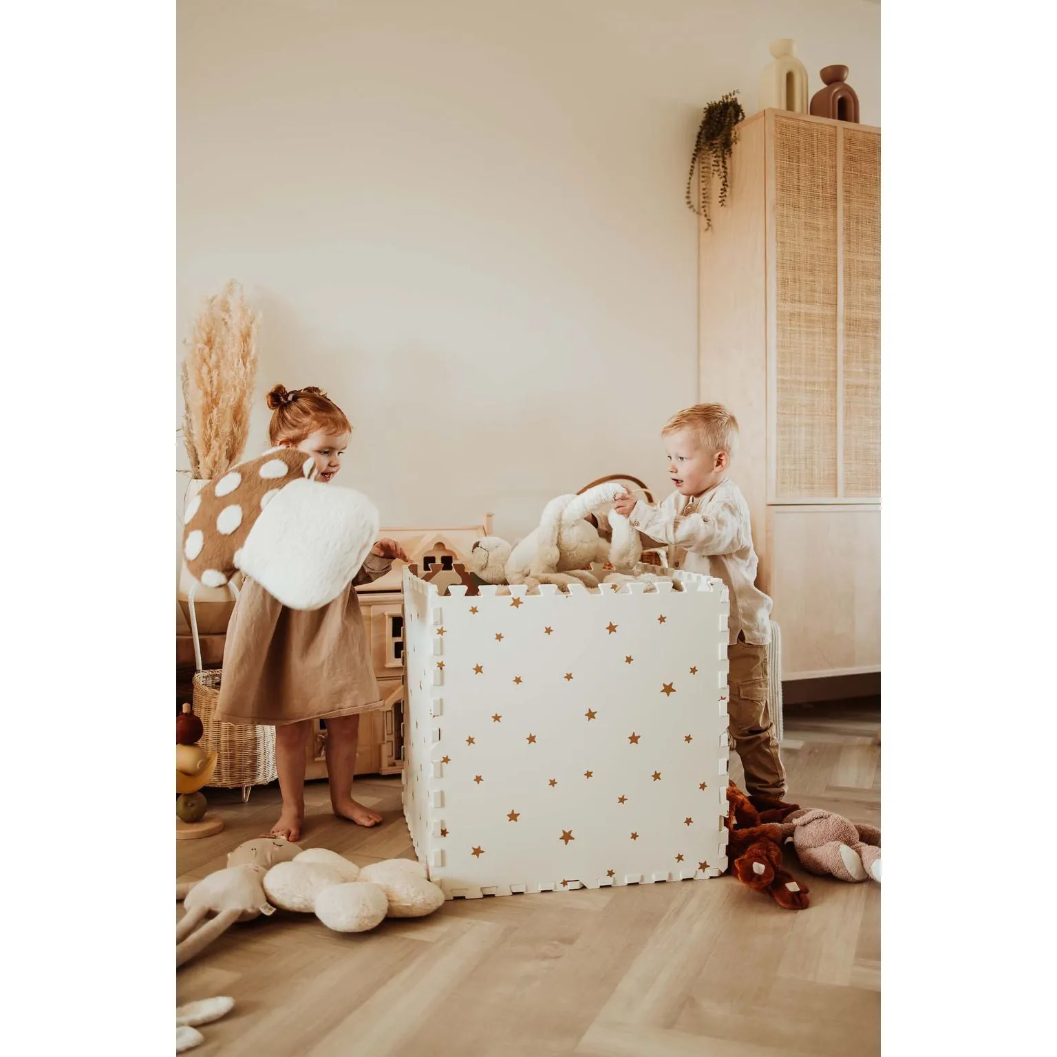 Play&Go EEVAA 3-in-1 Reversible Puzzle Playmat - Tree House - 120x180cm
