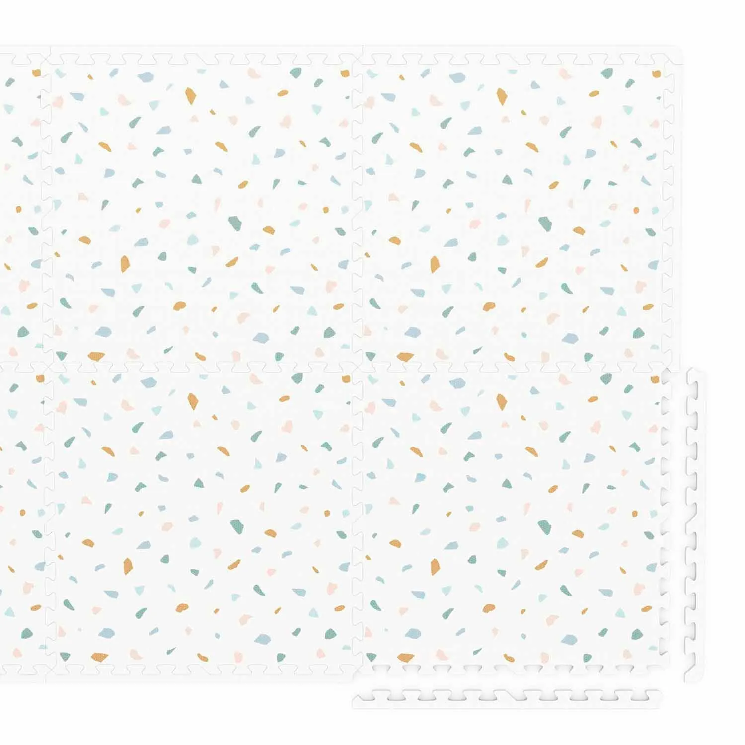 Play&Go EEVAA 3-in-1 Reversible Puzzle Playmat - Village/Terrazzo - 120x180cm