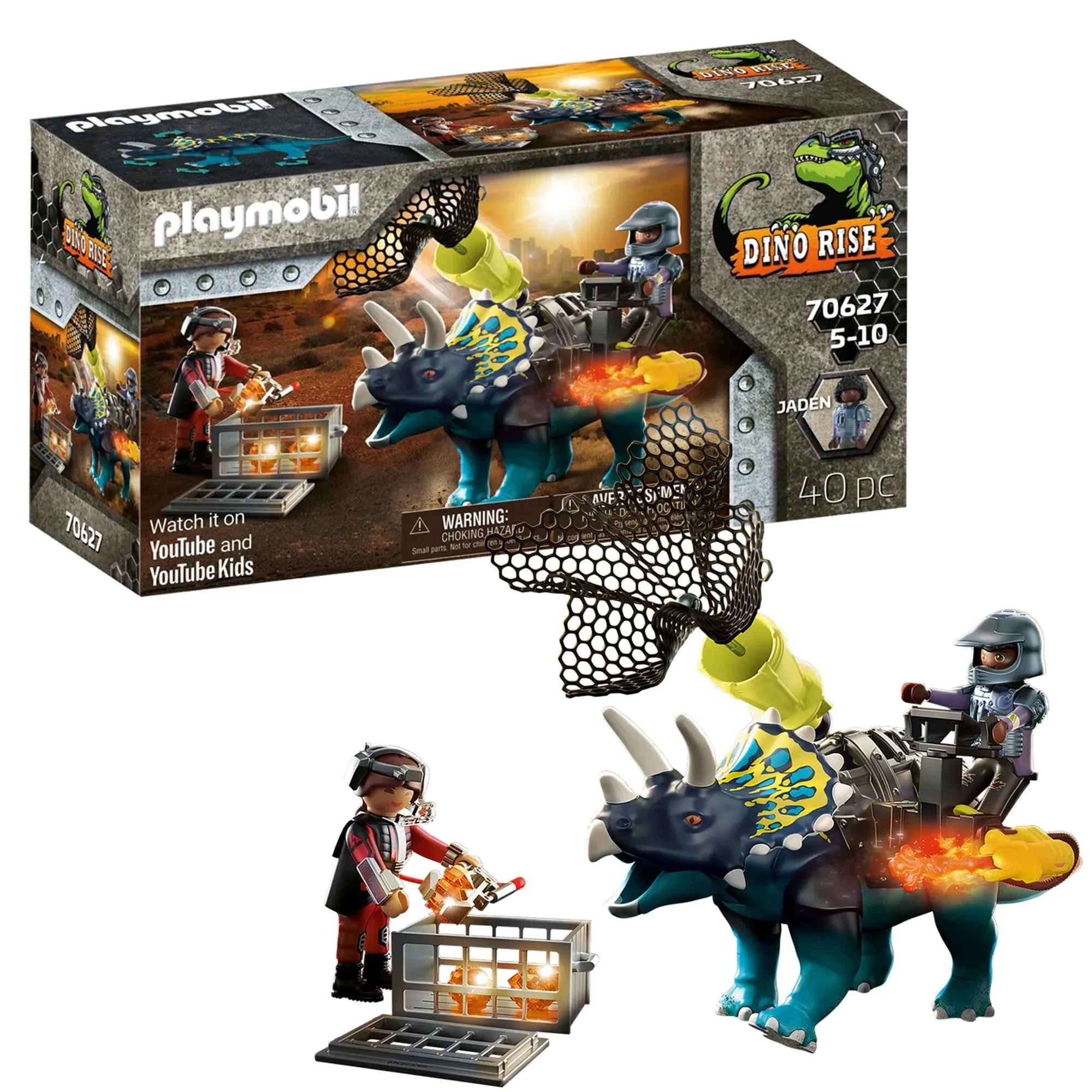 Playmobil 70627 Dino Rise Triceratops Battle for the Legendary Stones