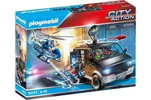 Playmobil City Action - Helicopter Pursuit with Runaway Van 70575