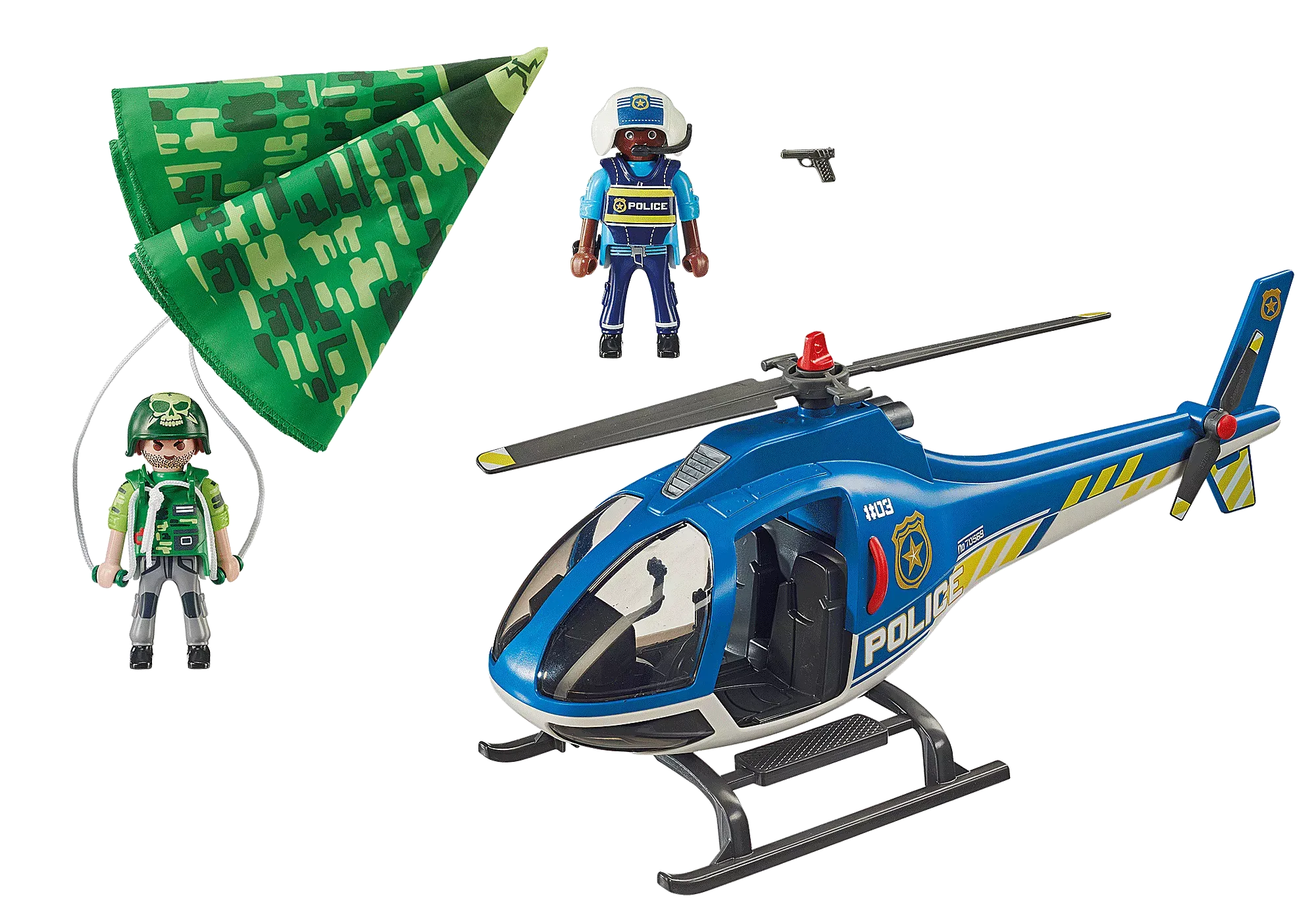 Playmobil helicopter Police Parachute 70569