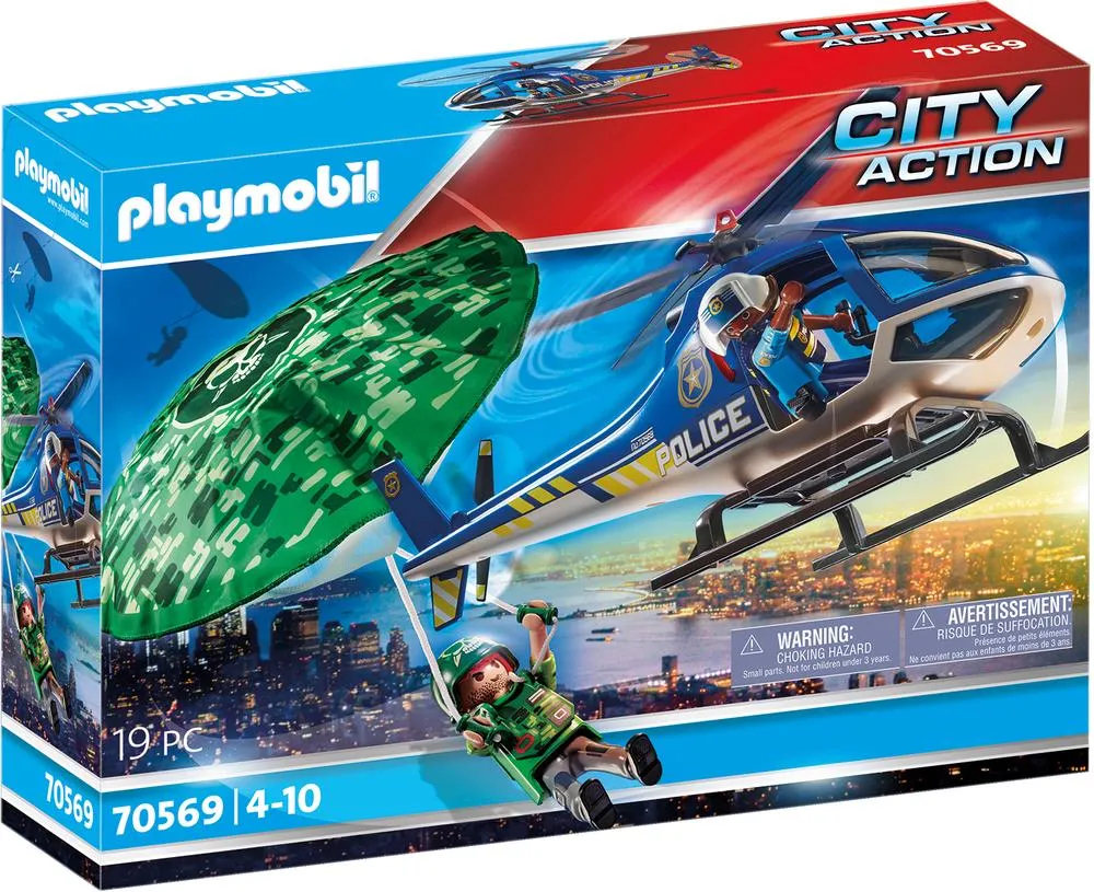 Playmobil helicopter Police Parachute 70569