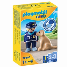 Playmobil 1.2.3 - Police Officer with Dog