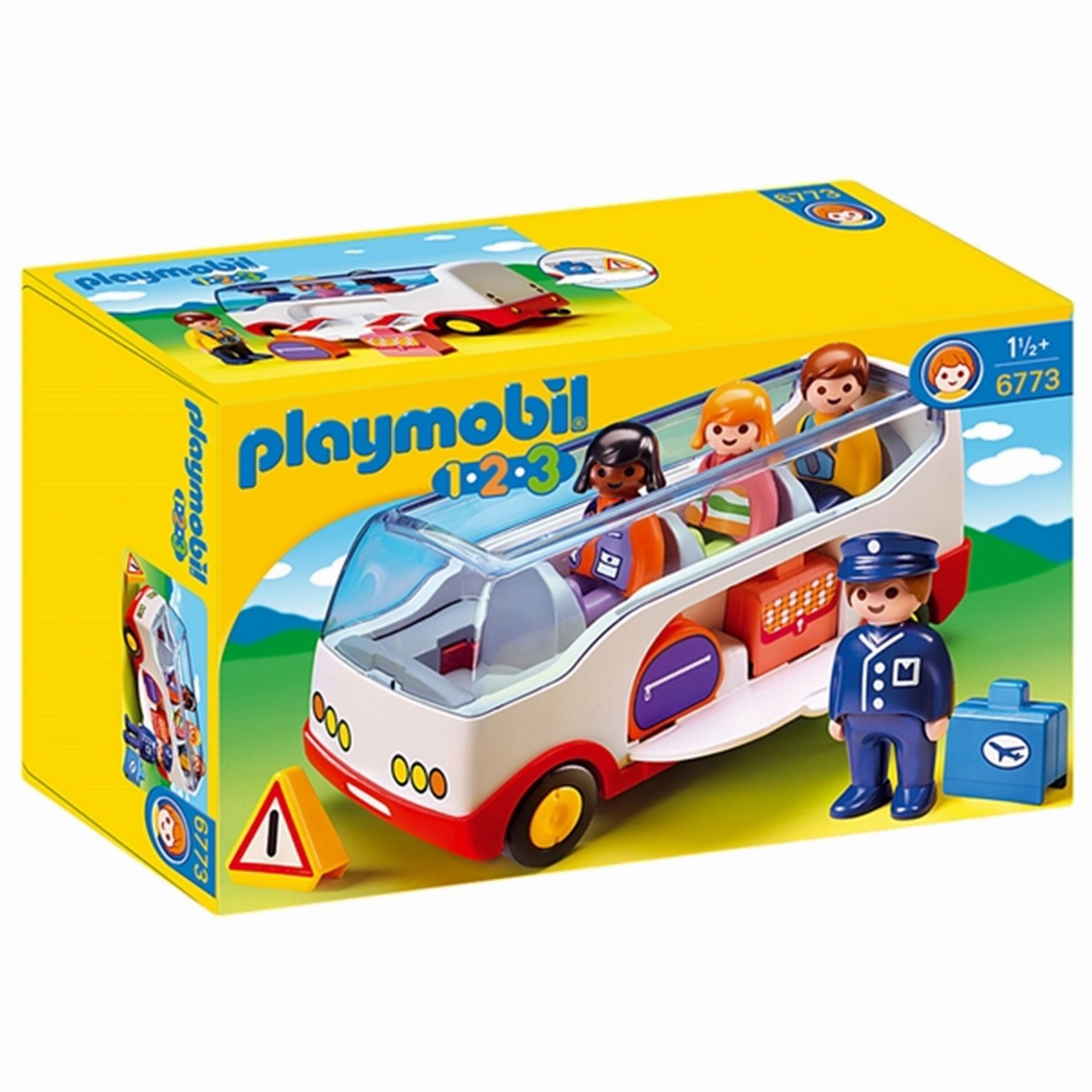 Playmobil 1.2.3 Airport Shuttle Bus