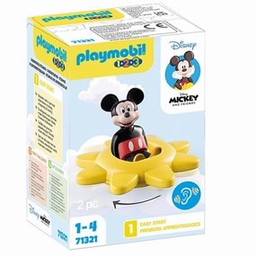 Playmobil 1.2.3 & Disney - Mickey's Spinning Sun with Rattle Feature