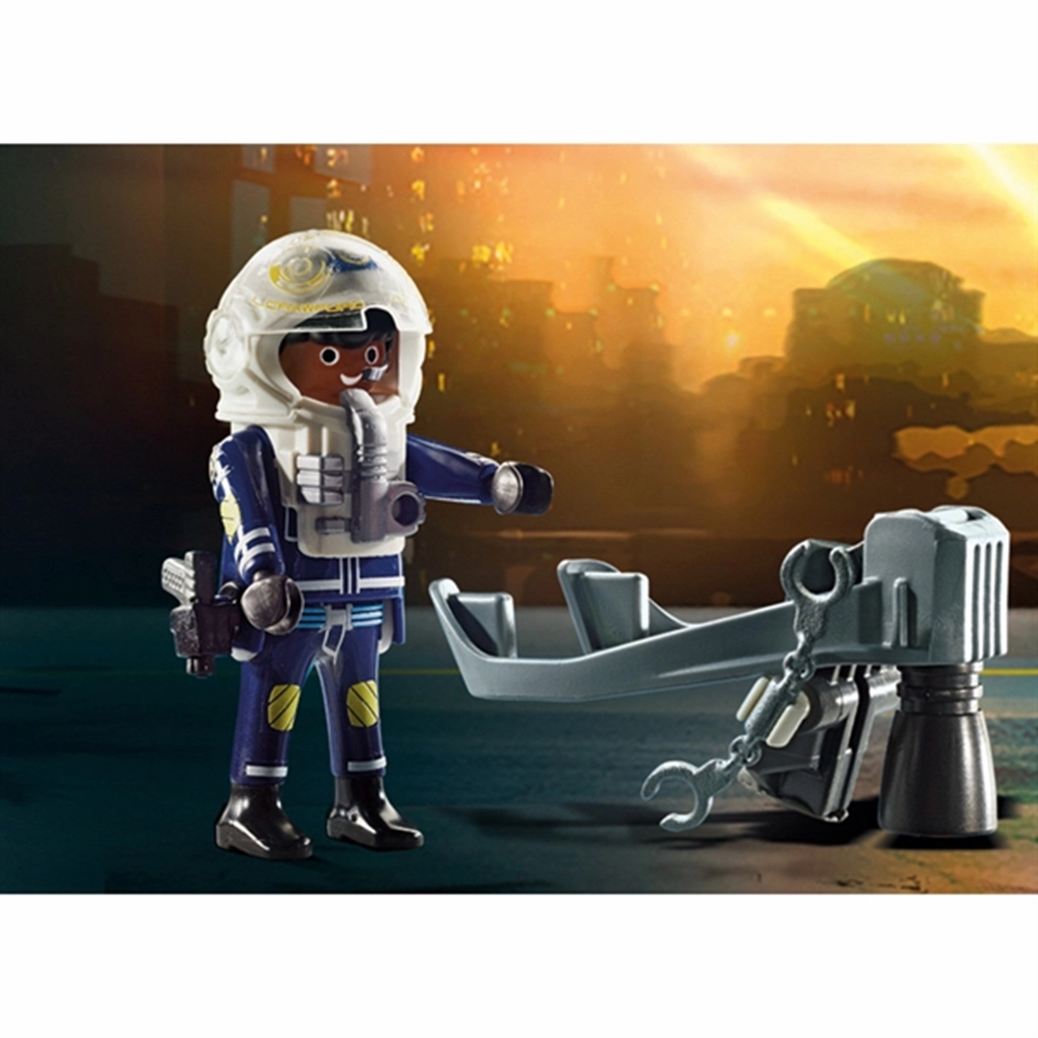 Playmobil City Action - Police Jet Pack with Boat