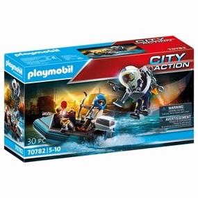 Playmobil City Action - Police Jet Pack with Boat