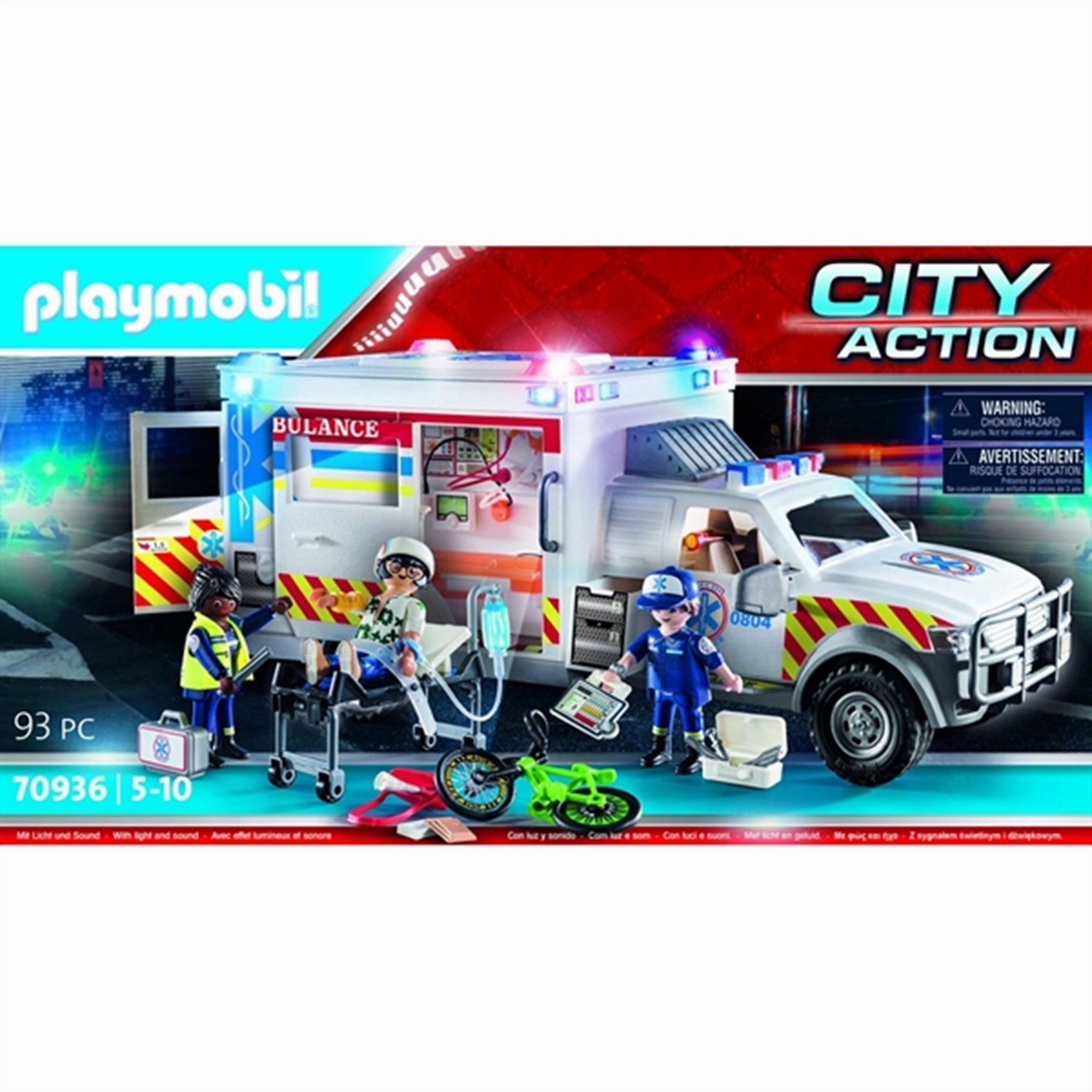 Playmobil City Action - US Ambulance with Lights and Sound