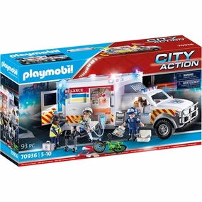 Playmobil City Action - US Ambulance with Lights and Sound