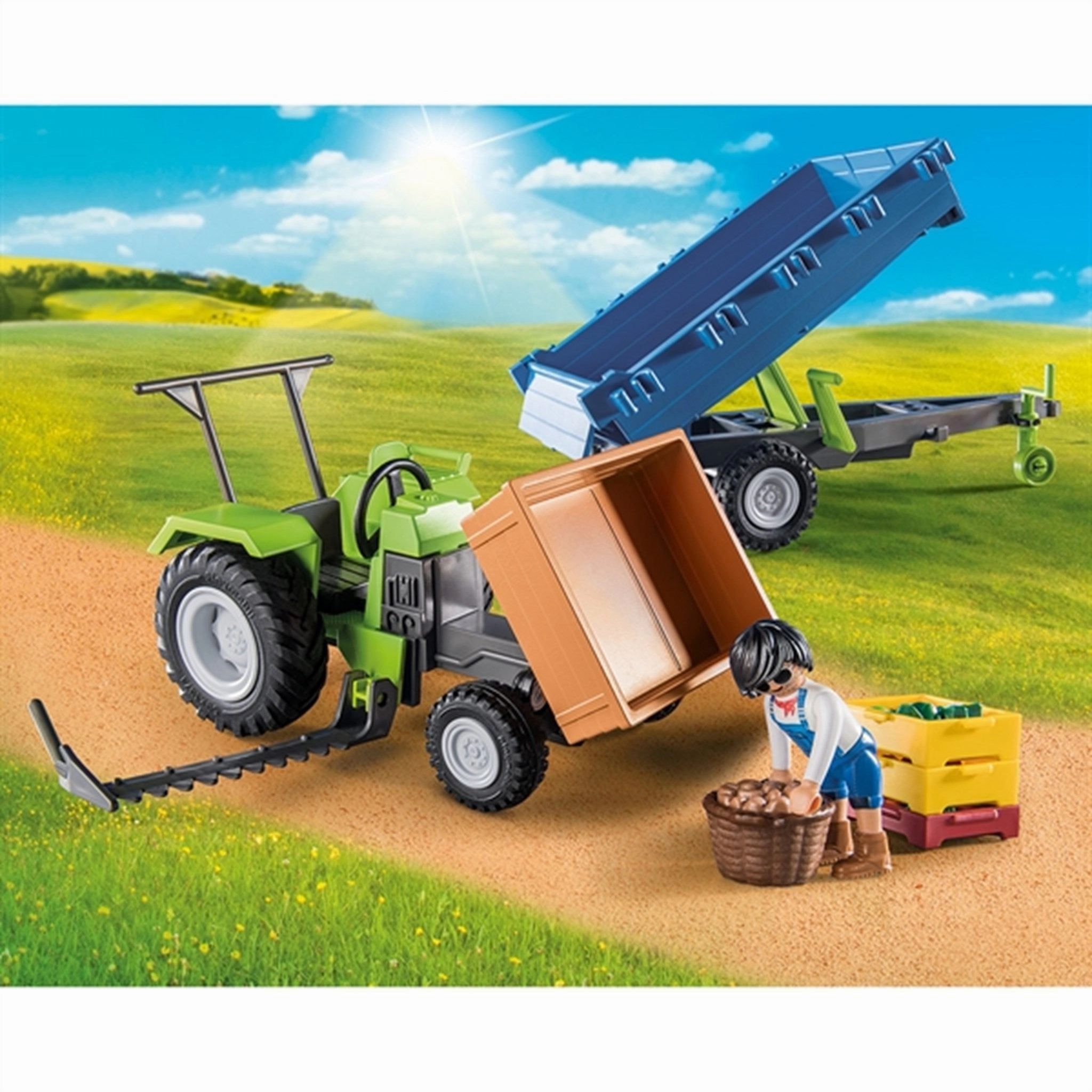 Playmobil Country - Tractor with Trailer