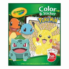 Pokemon Colour and Sticker Book Crayola