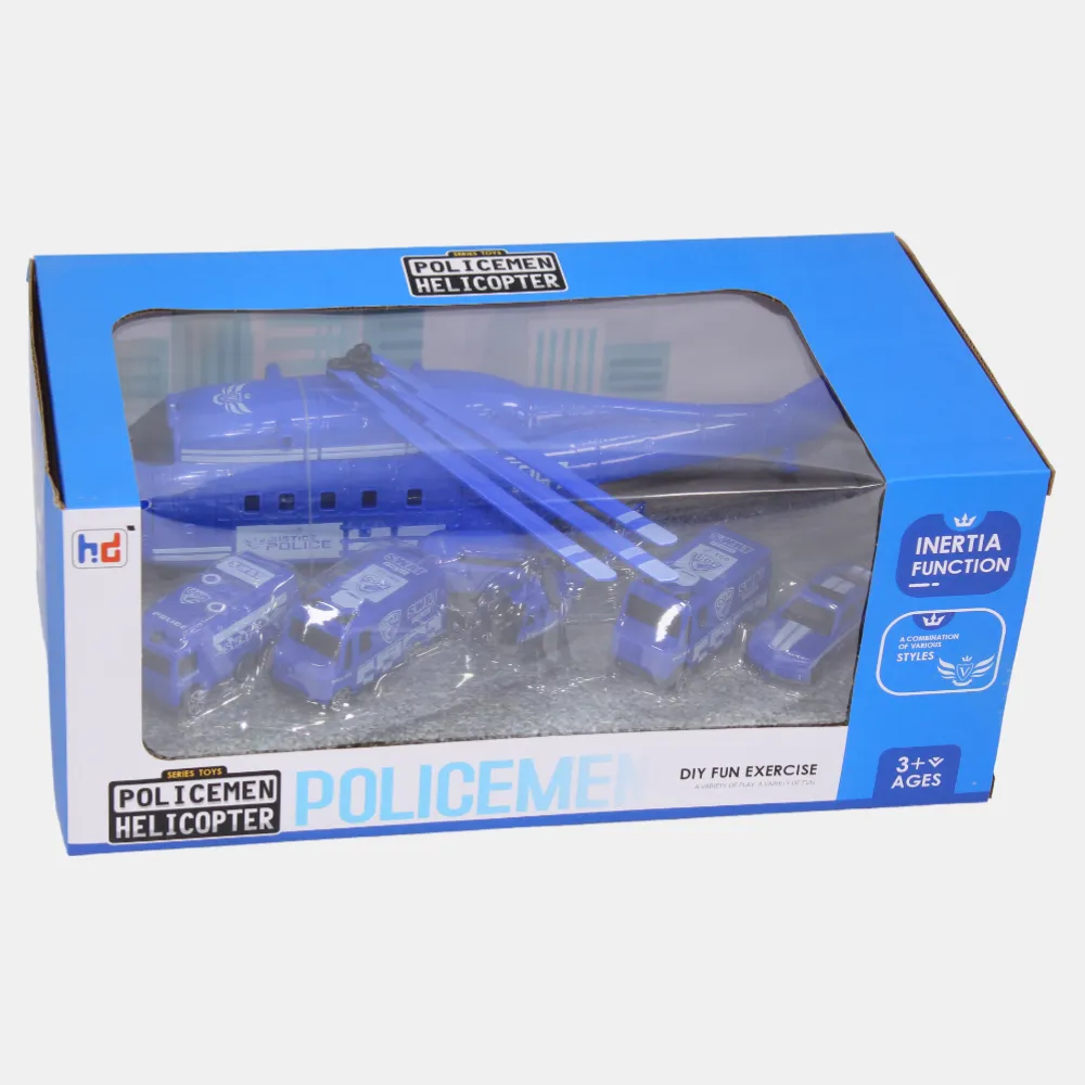 Policemen Helicopter Play Set