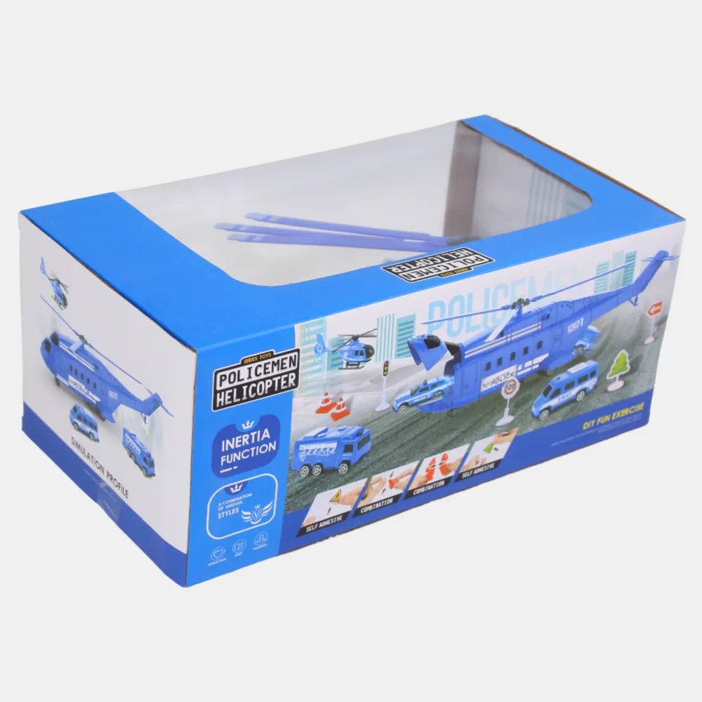 Policemen Helicopter Play Set
