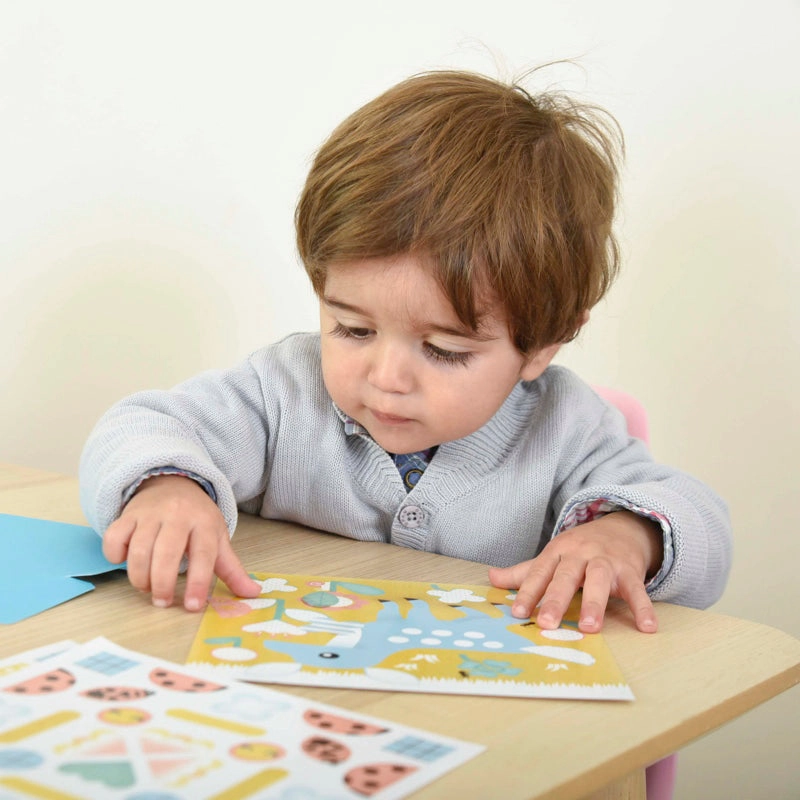 Poppik Baby Forest 6 Cards with 96 Stickers