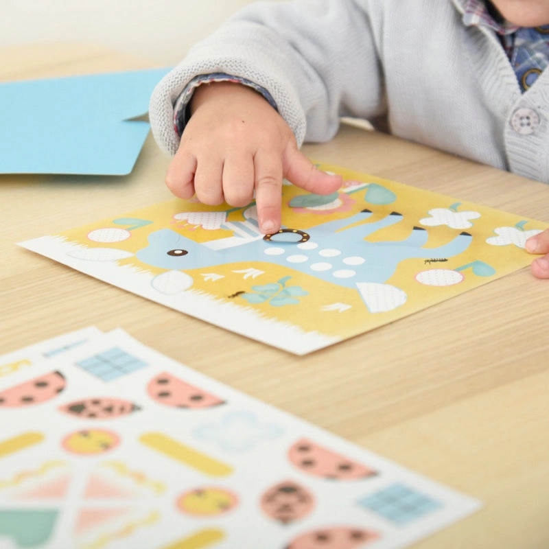 Poppik Baby Forest 6 Cards with 96 Stickers