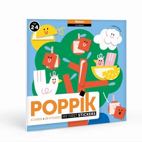 Poppik Baby Nature 6 Cards with 96 Stickers