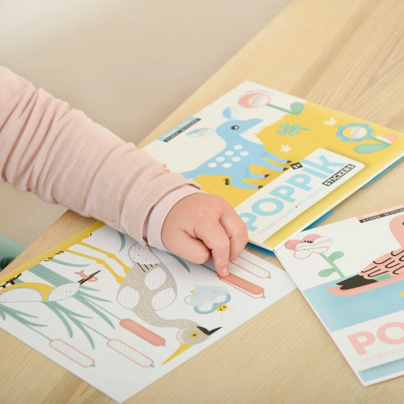 Poppik Baby River 6 Cards with 96 Stickers