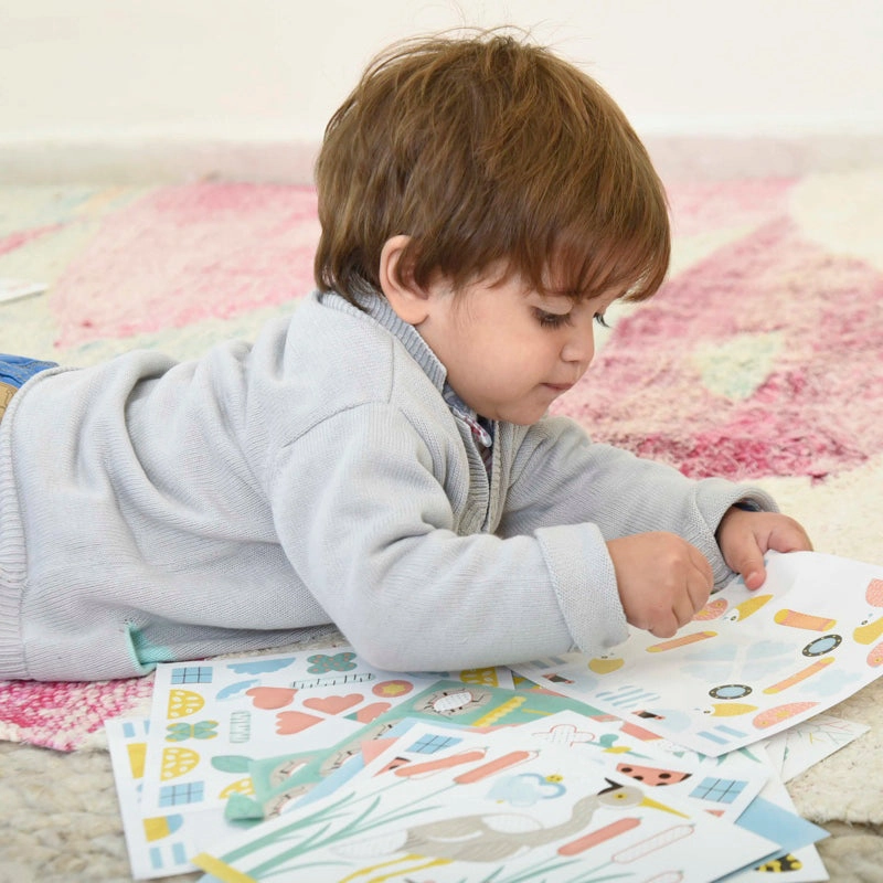 Poppik Baby River 6 Cards with 96 Stickers