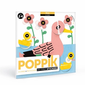 Poppik Baby River 6 Cards with 96 Stickers