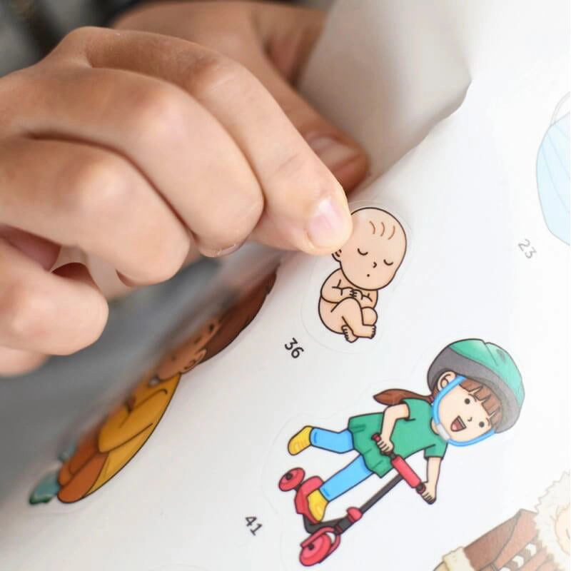 Poppik Discovery Human Body Educational Poster with 49 Stickers