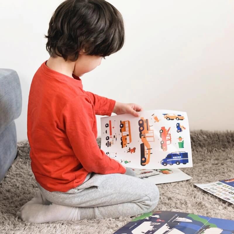 Poppik Discovery Vehicle Educational Poster with 44 Stickers