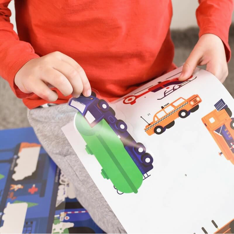 Poppik Discovery Vehicle Educational Poster with 44 Stickers