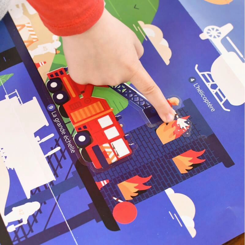 Poppik Discovery Vehicle Educational Poster with 44 Stickers