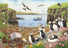 Puffin Parade - BIG 500 Piece Jigsaw Puzzle