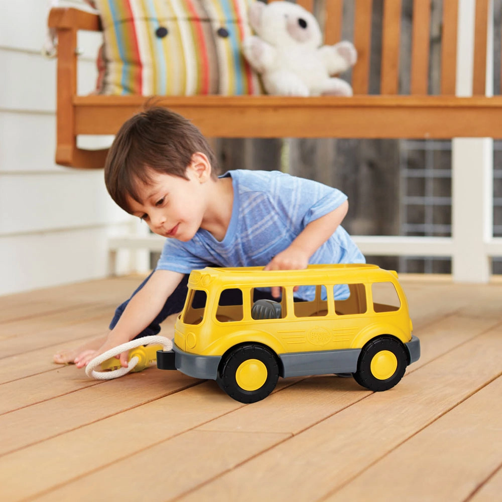 Pull Along School Bus Wagon