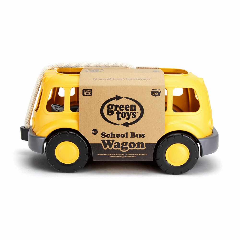 Pull Along School Bus Wagon