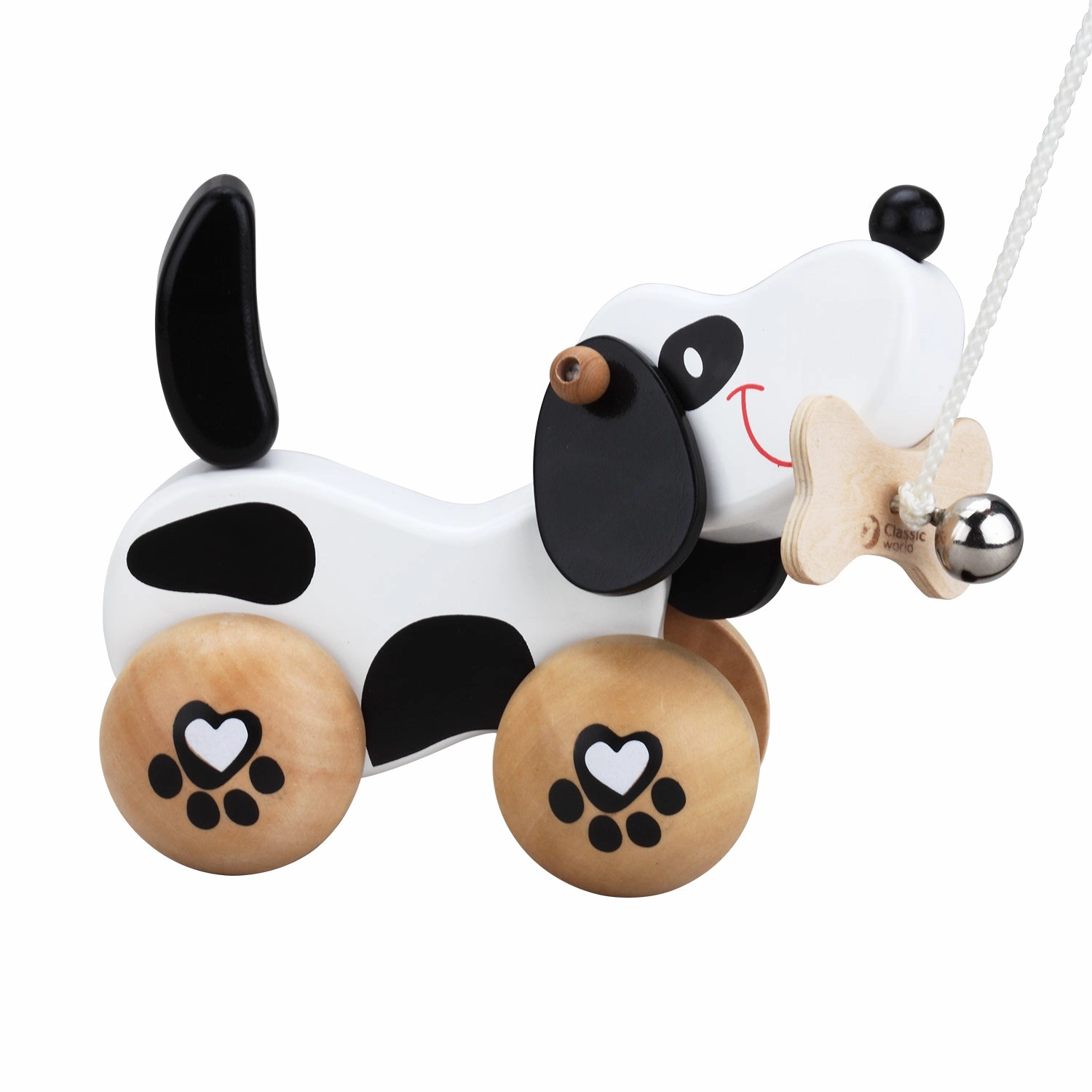 Pull Dog Wooden Toy - Classic World